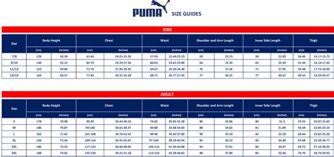 puma underwear size chart.